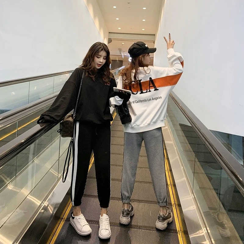 

Pants Women All-match Harajuku Soft Streetwear New Loose Simple Ulzzang Thin Summer Student Casual Trousers Chic Full Length