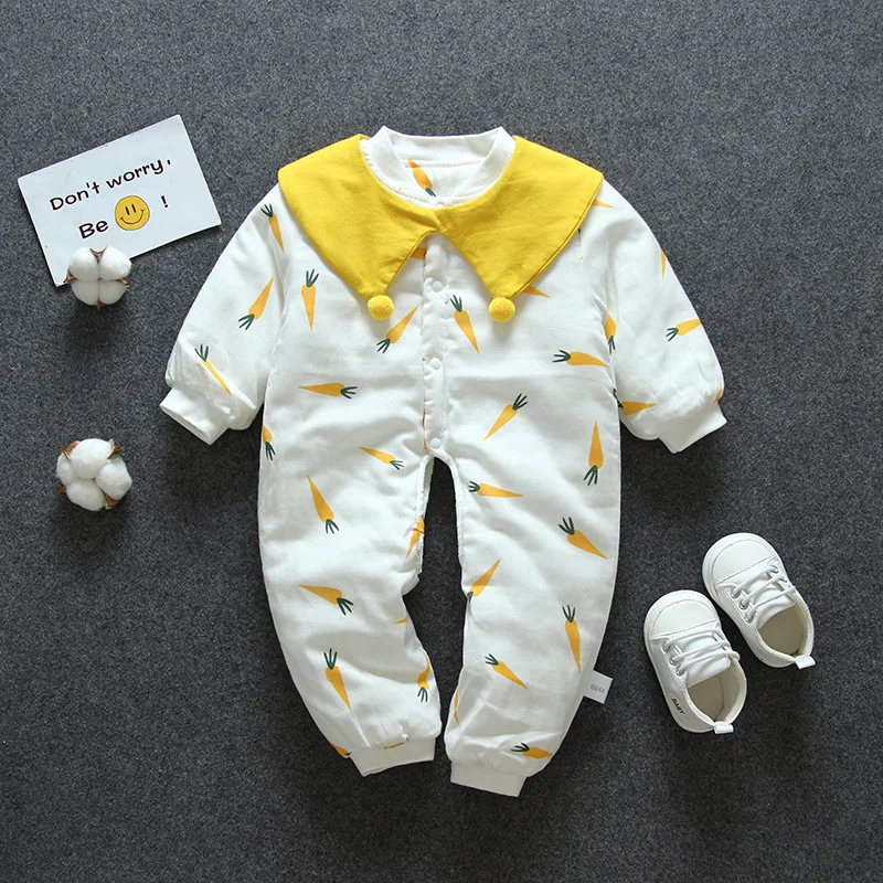 light yellow Радужная детская одежда; сезон одежды для новорожденных; тонкая хлопковая Первичная теплая одежда; утепленная осенняя одежда; комбинезон для близнецов - Цвет: light yellow