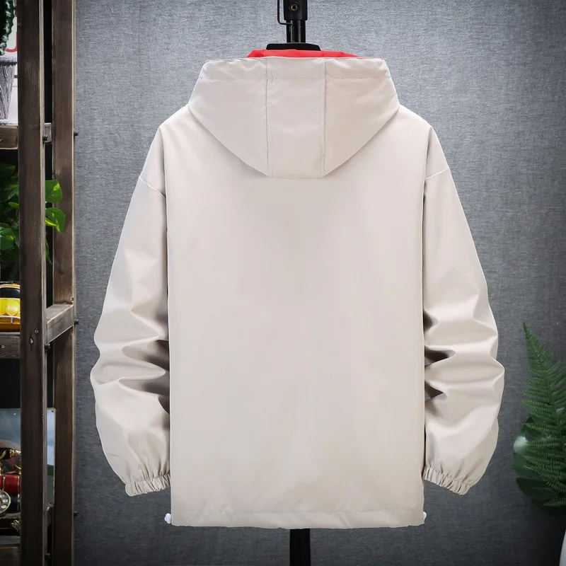 

Men Harajuku Patchwork Jackets Coats 2021 Japanese Streetwear Vintage Windbreaker Korean Hooded Bomber Jackets 7XL 8XL