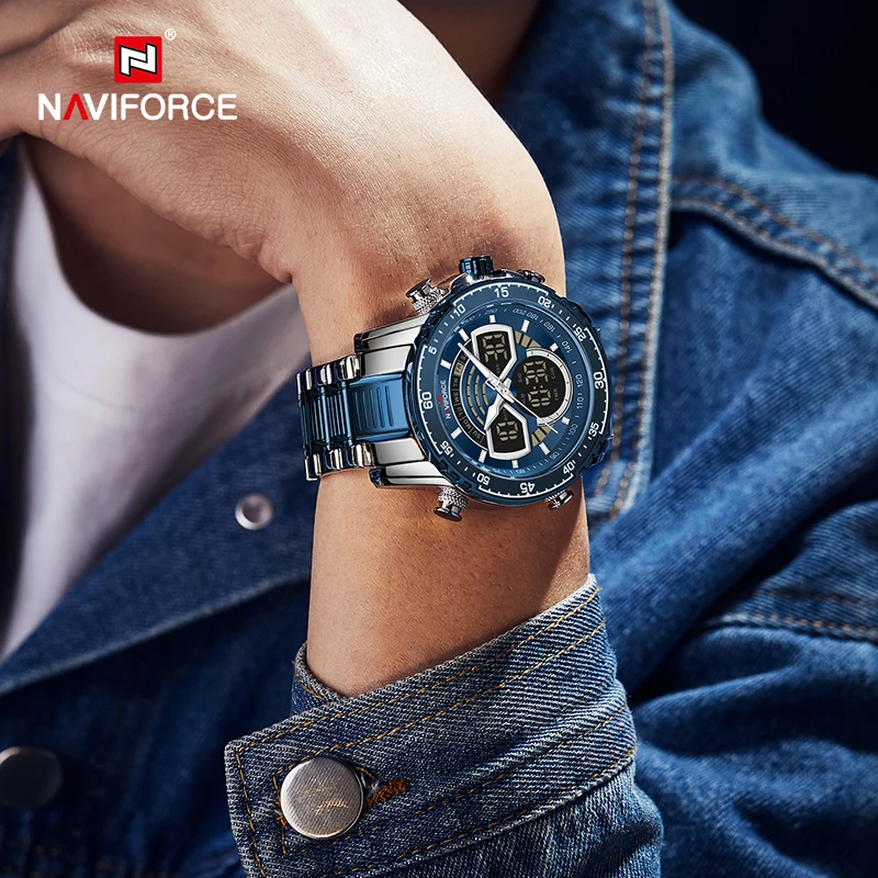 

NAVIFORCE Men Fashion Watches Top Brand Luxury WristWatch Quartz Clock Watch Male Waterproof Sport Chronograph Relogio Masculino