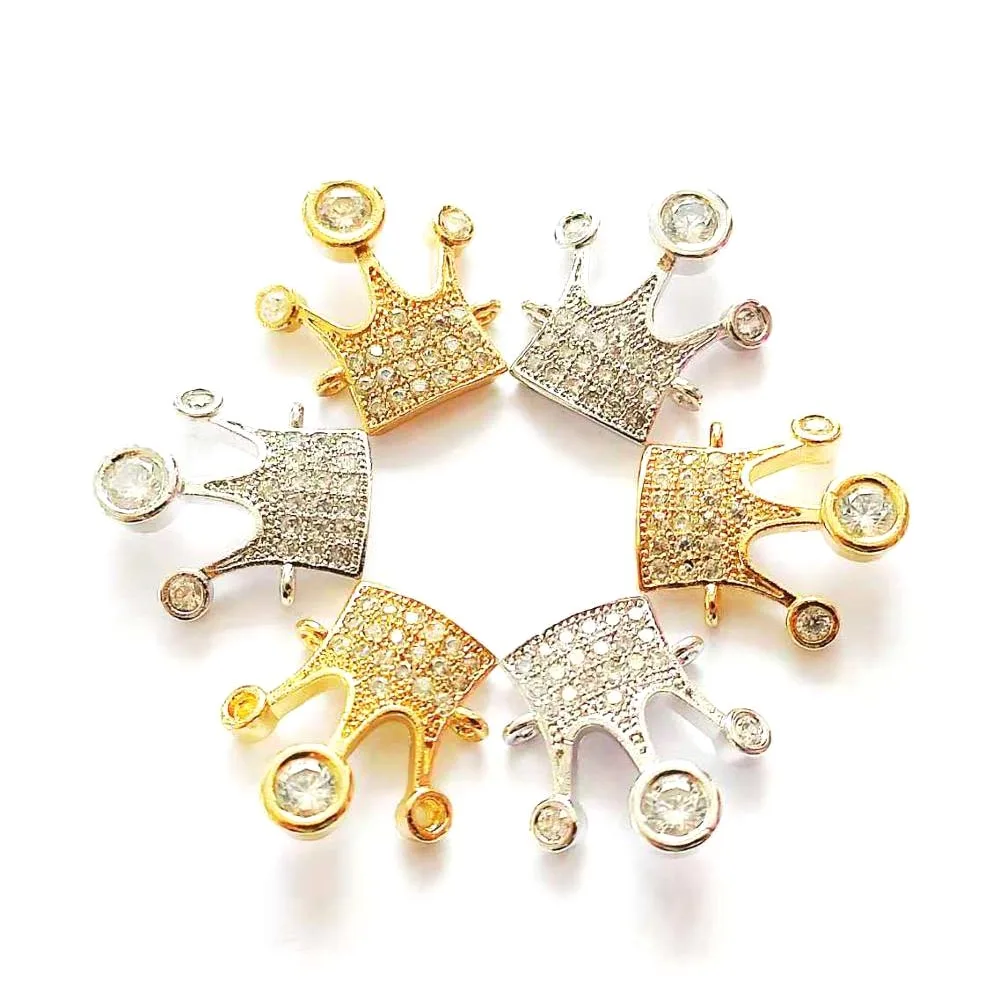 

20pcs CZ bead spacers for women DIY jewelry accessories S38