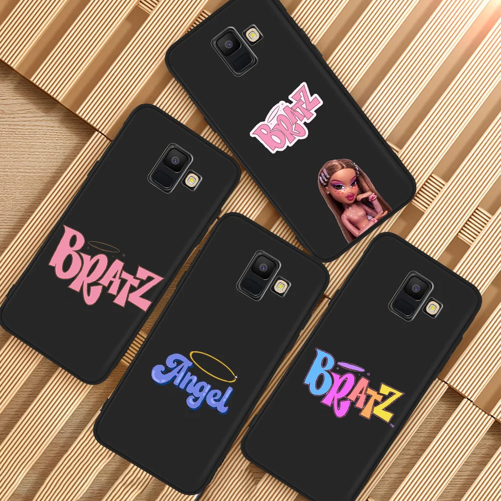 Brand Doll Bratz angel baby letters for Samsung Galaxy A3 A5 A6 A7 A8 A10 A30 A40 A50 A22 A32 A72 A82 J5 J6 J7 J8 Plus coque