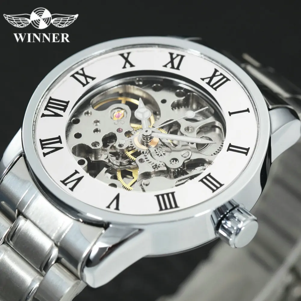 Победитель официальные простые автоматические механические часы для мужчин