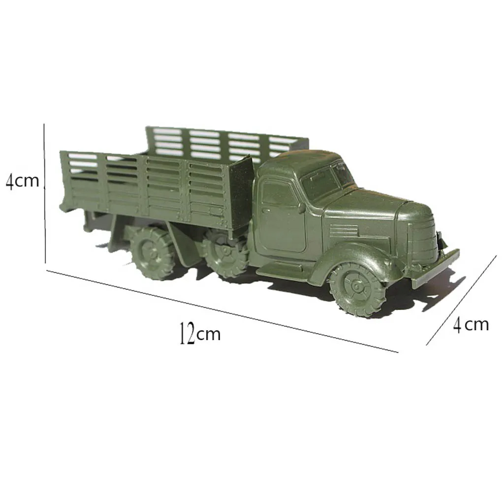 

10x WWII Diecast Model Truck Armored Vehicle Model Sand Table Parts