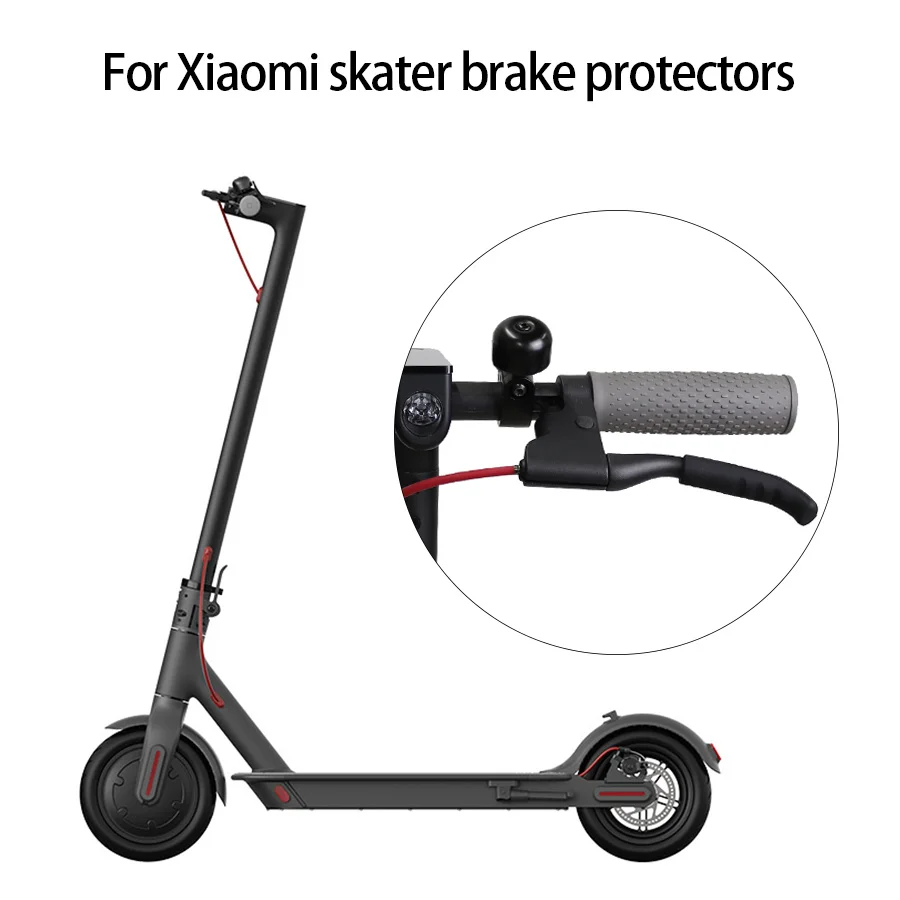 Силиконовые накладки на руль тормоза для электросамоката Xiaomi Mijia M365 - защита от скольжения.
