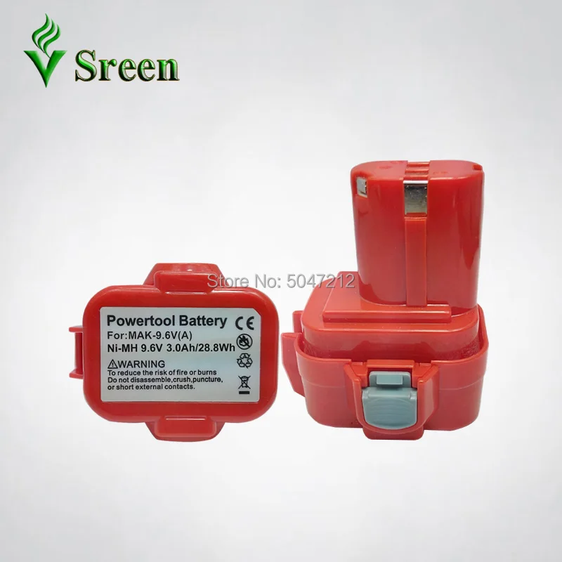 3000mAh Ni-MH для Makita 9,6 V батарея Замена аккумуляторные электроинструменты батареи пакеты 9122 9120 9100 9100A 9101