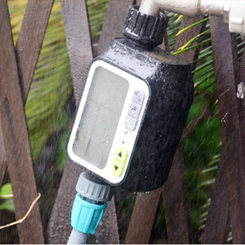 

Электронный регулятор орошения, автоматический таймер полива с ЖК-экраном, водонепроницаемый контроллер для полива