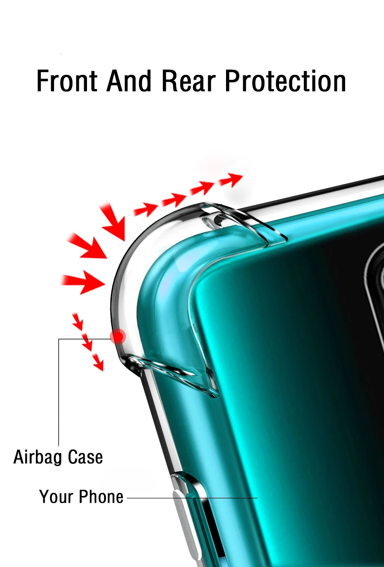 Airbag Ударопрочный чехол+ Камера ззащитное стекло на редми нот 8 про cтекло Xiaomi Redmi Note 8Pro 3-в-1 Экран Защитная cтекло redmi note 8 pro cтекло редми ноут 8 redmi note 8 3D cтекло