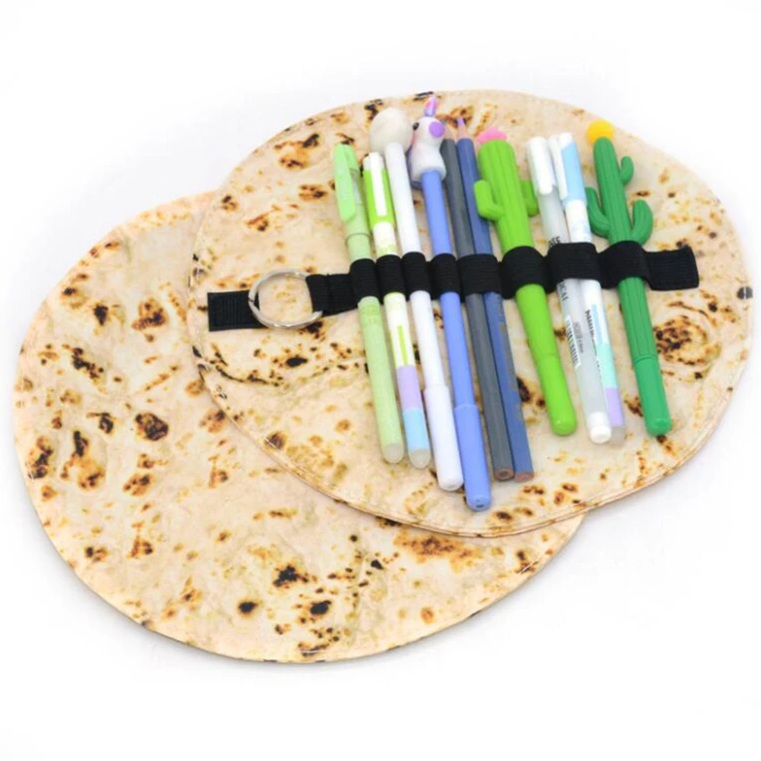 

Creative Pencil Bags Portable Round Pencil Cases Pen Storage Box Canvas Pencils Pouch Pen Case Students School Stationery Gifts