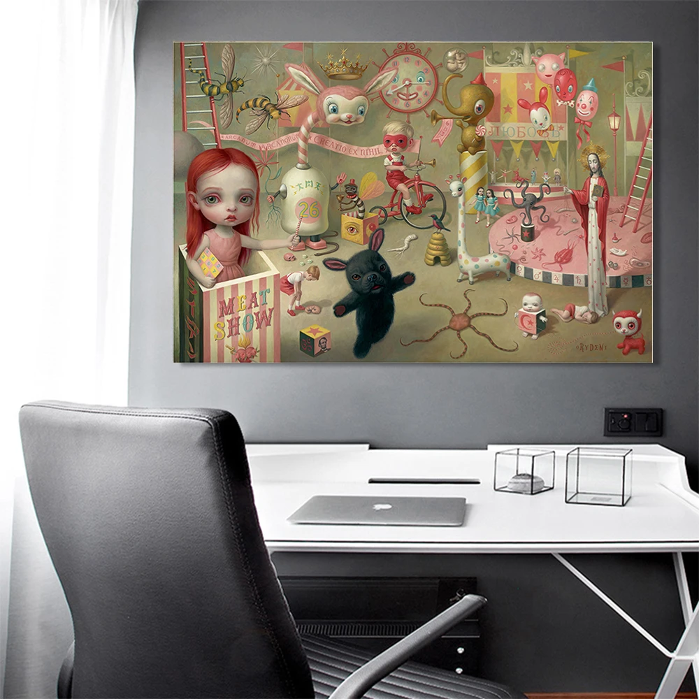 Картина маслом на холсте Citon Mark Ryden 》 Волшебный цирк 2018 художественный постер
