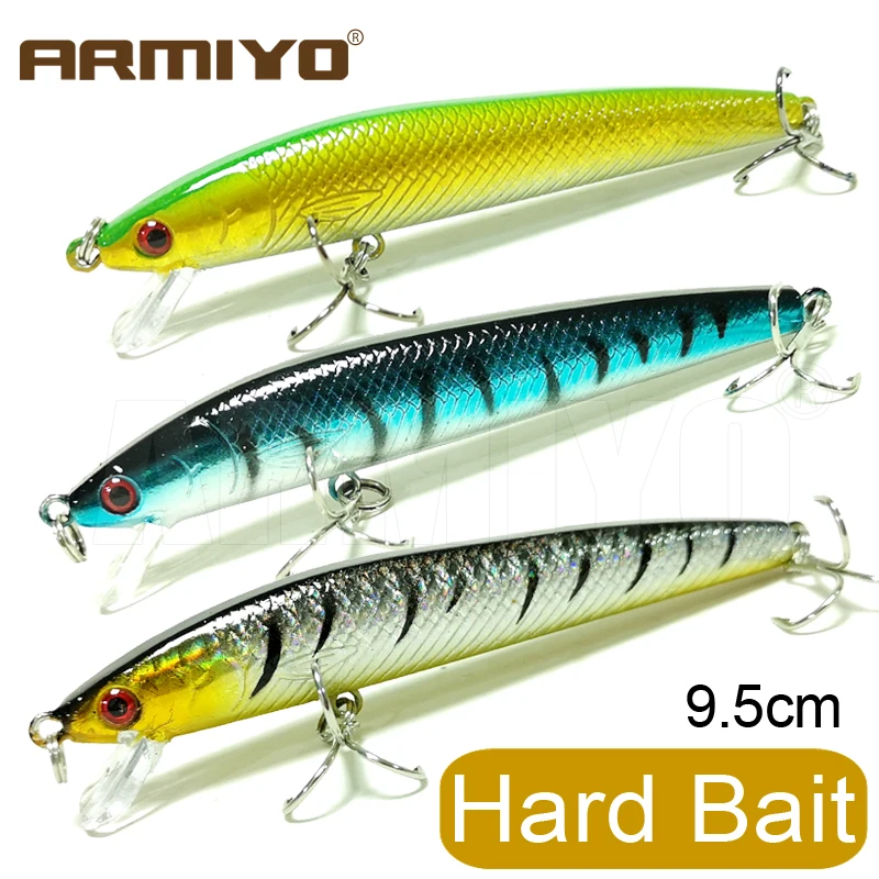 Armiyo 8 5 г 9 см 10 цветов жесткая приманка с открытым горлом рыболовные приманки для