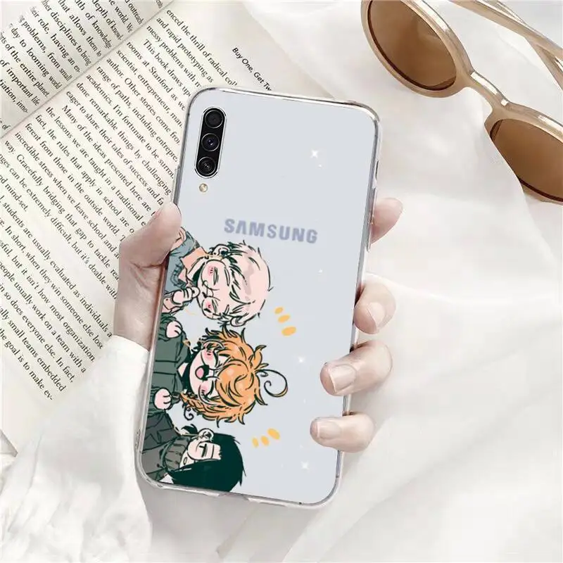 

The Promised Neverland Phone Case Transparent for Samsung A71 S9 10 20 HUAWEI p30 40 honor 10i 8x xiaomi note 8 Pro 10t 11