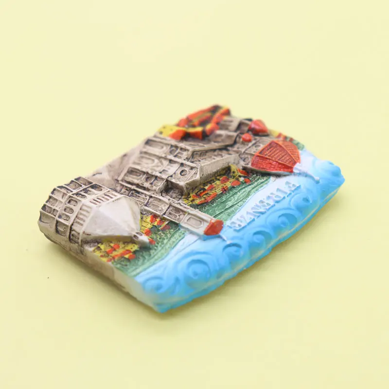 Магнит на холодильник Бали Австрия Италия сувенир из США квадратный красочный