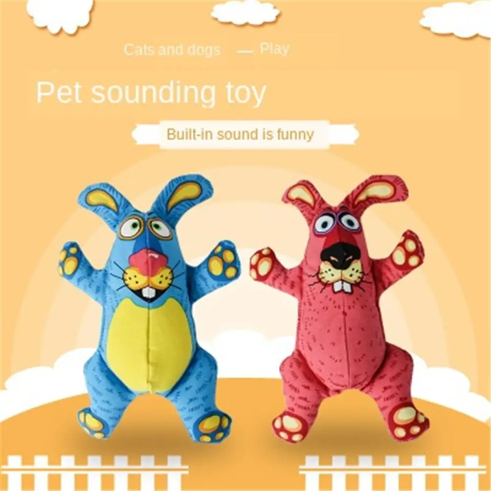 Новинка игрушки для собак брезентовые в форме животных кошек жеваний звуковые