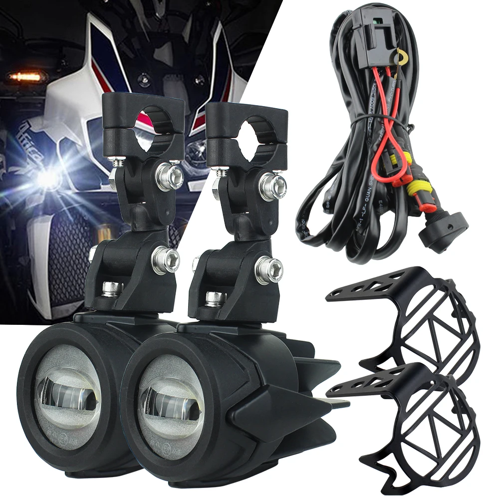 

Auxiliary Fog Lights 40W LED Assembly Combo Motocycle For BMW R1200GS ADV F800GS R1100GS Motorbike Safety Driving Lamp