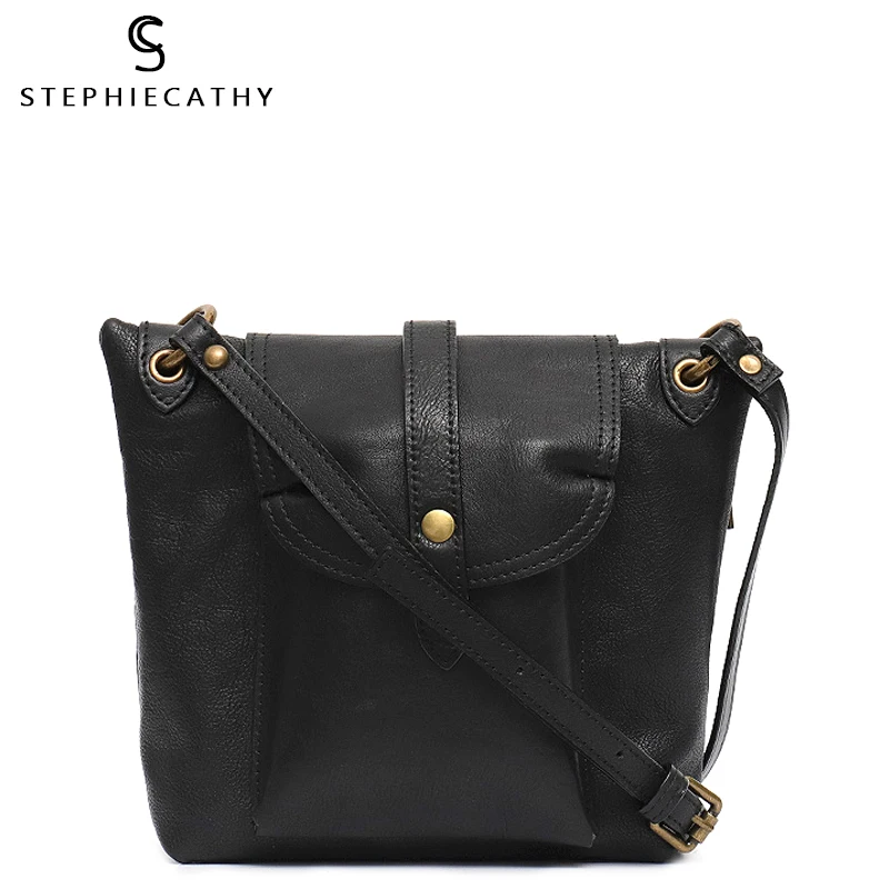 SC винтажные сумки через плечо из натуральной кожи для женщин 2020 повседневные на