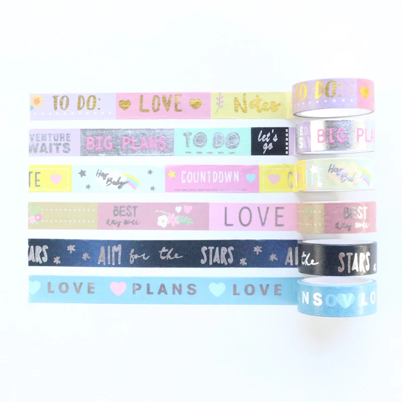 Милые конфеты Domikee японская фольга Васи ленты скрапбукинг журнал планировщик