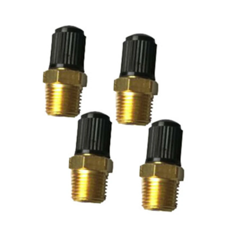 

4Pcs 1/8 Inch NPT Nickel Plated Brass Air Compressor Tank Fill Valve