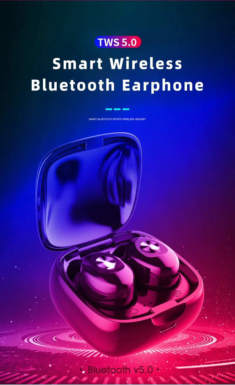 CHAURE TWS 5,0 Bluetooth наушники 3D стерео Беспроводные спортивные наушники-вкладыши с двойным микрофоном мини IPX5 водонепроницаемые