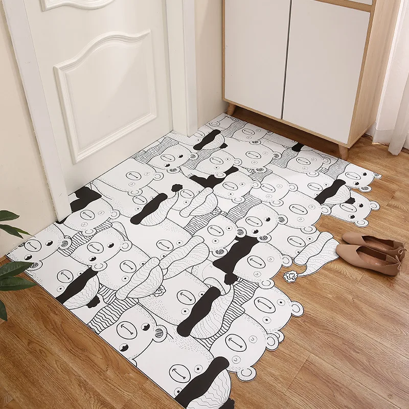 

Entrance Doormat Dust-proof Door mat Carpet PU Anti-Slip Floor Mats For Outdoor Indoor Entrance Bathroom Shoes Scrape