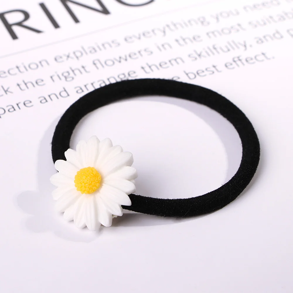 4 шт. Цветочная повязка для волос резинка головной убор с маргариткой заколки