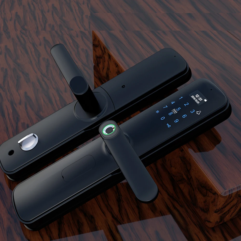 Умный дверной замок без ключа с Биометрическим отпечатком пальца и сенсорной