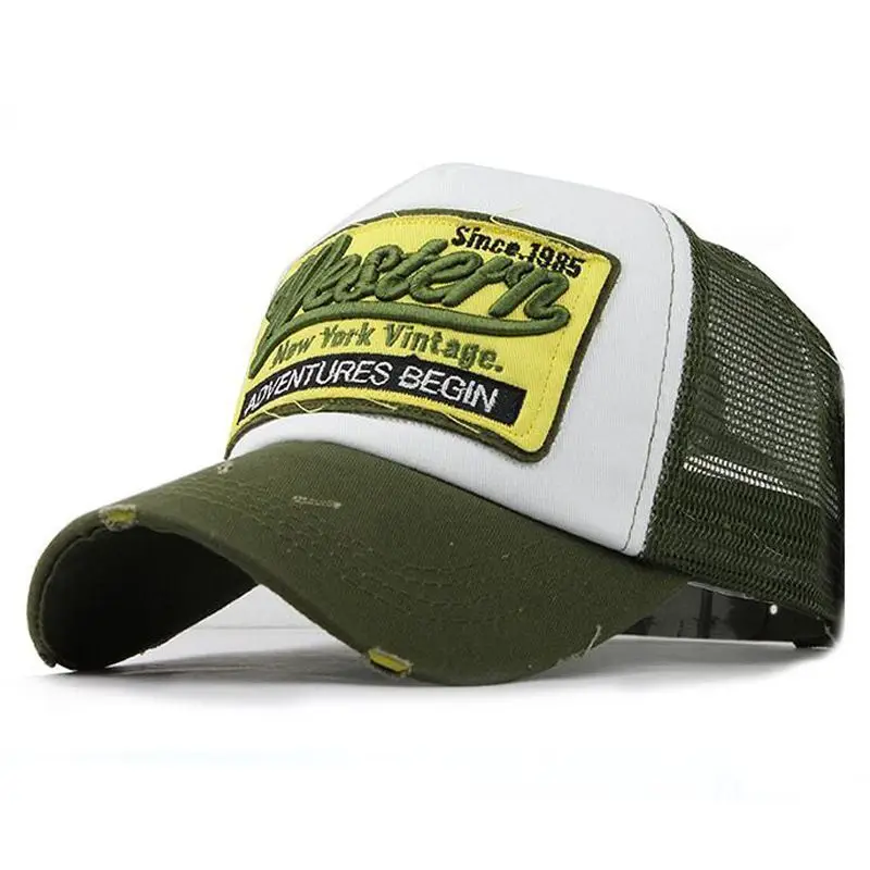 

Fashion Men Washed Cotton Baseball Cap Women Vintage Snapback Adjustable Trucker Dad Hat Bone Visors