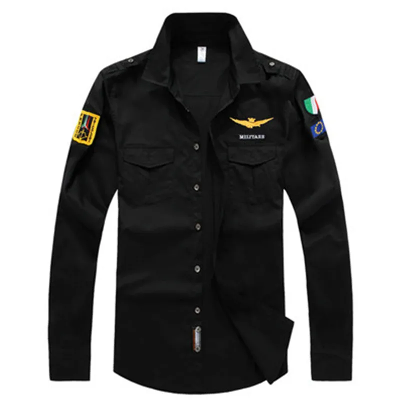 Мужские военные длинные рубашки для мальчиков летние рубашки-поло детей