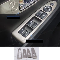 car window control panel switch door handle trims for kia sportage 2011 2012 2013 2014 2015 2010 accessories chrome 3 r sl