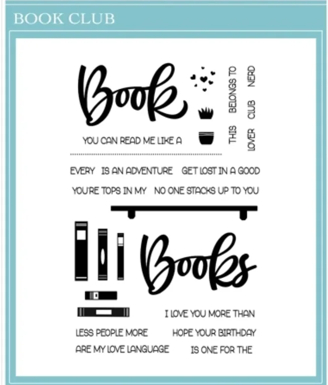 

Book Club metal cutting dies and stamp mold card Scrapbook paper craft knife mould blade punch stencls