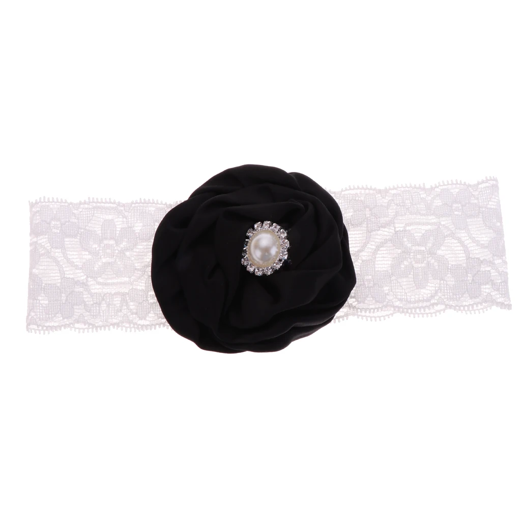 Повязка на голову для маленьких девочек Кружевная лента с цветами Аксессуары
