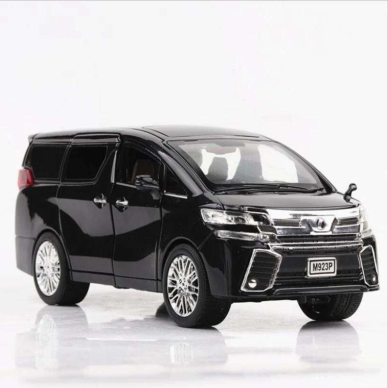 Модель автомобиля имитация 1:24 Toyota Alphard MPV из сплава игрушечная машинка со