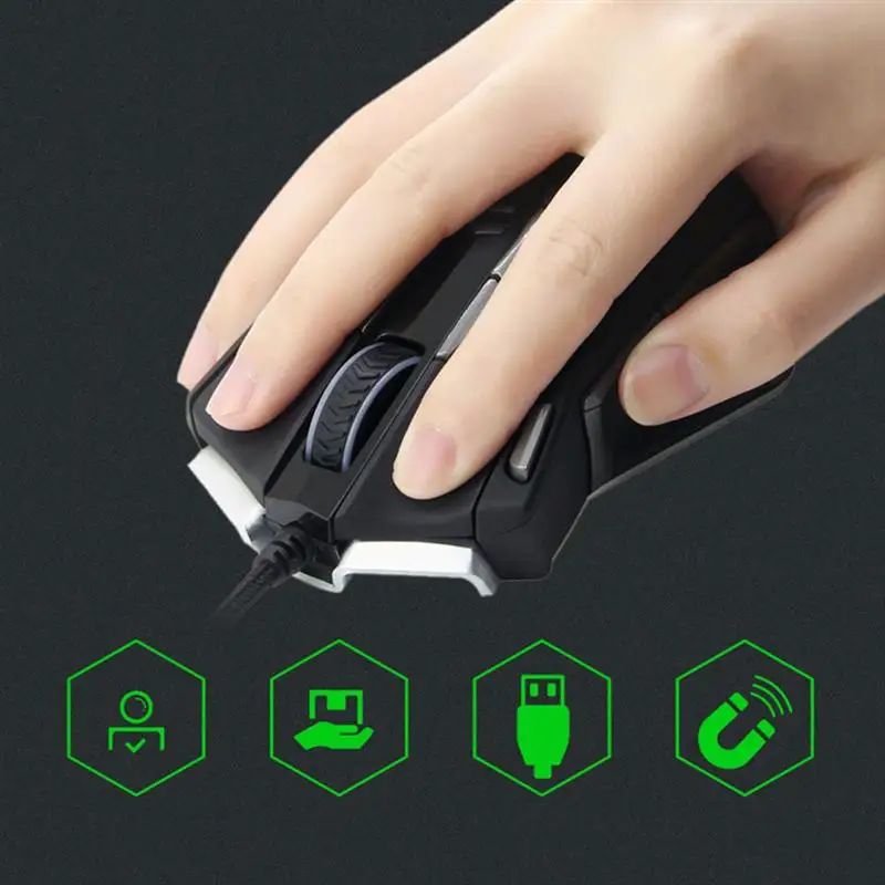 Проводная игровая мышь Z7900 USB коврик отделка с подсветкой тяжелая для ПК