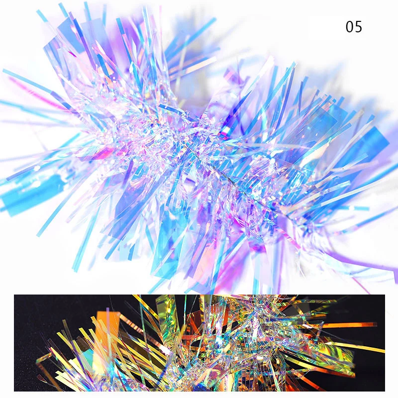 3D стикер для дизайна ногтей украшение Аврора наклейка стеклянная Волшебная