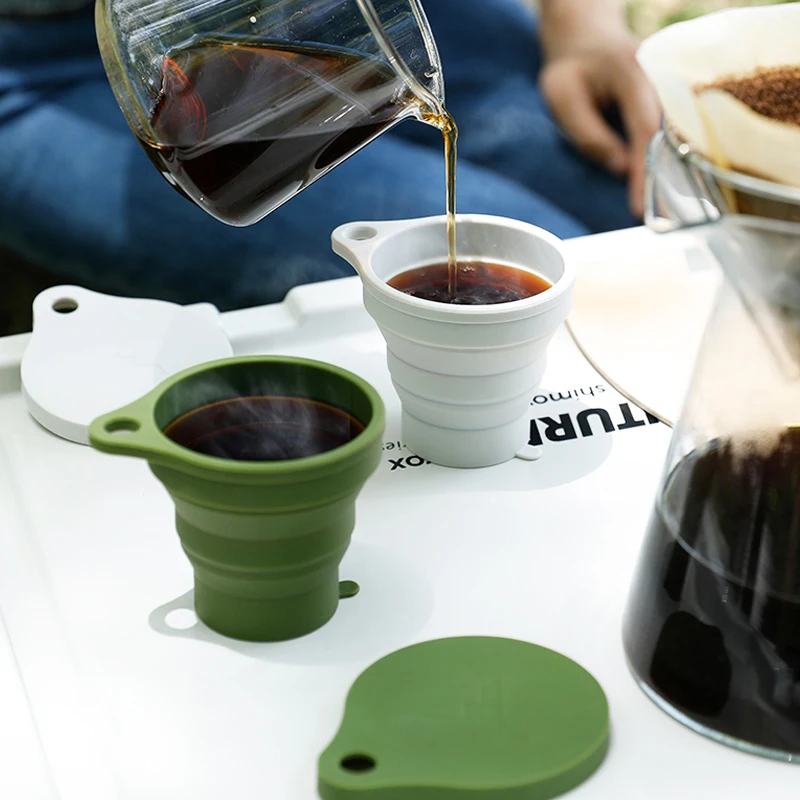 Портативные складные чашки Konco 150 мл силиконовая чашка для воды без бисфенола А