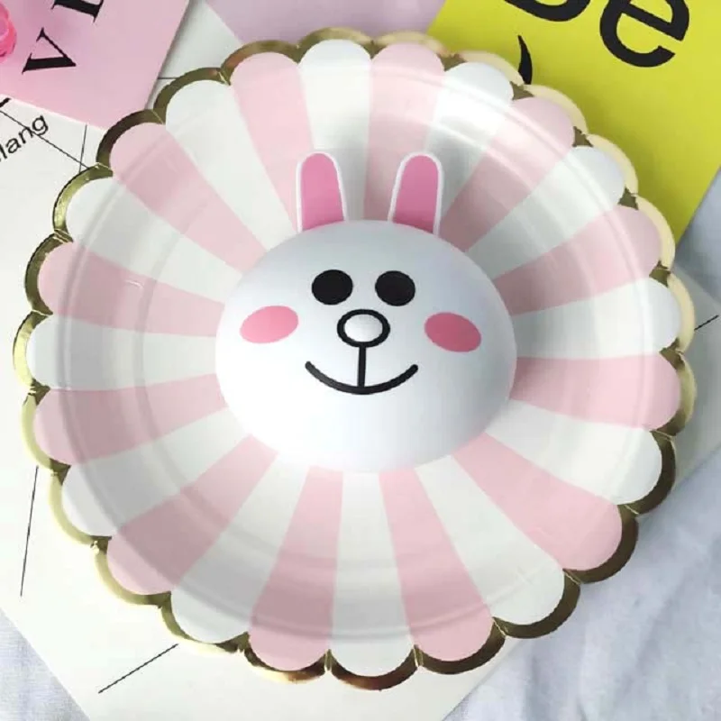 8 шт. одноразовая посуда десертные бумажные тарелки для пирожных буфета товары