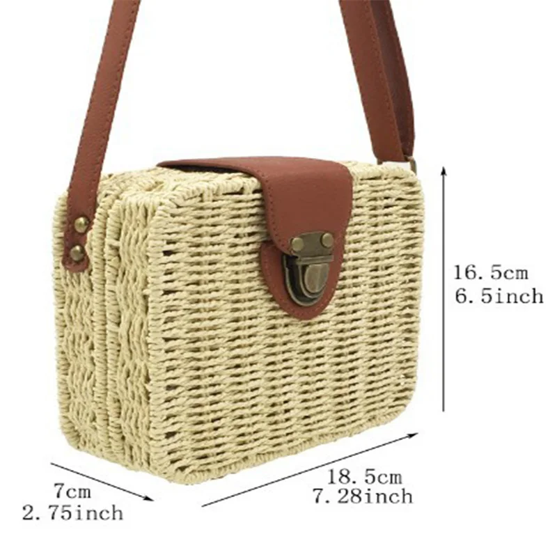 2020 новая конфетная цветная Мори ротанговая сумка через плечо свежая литература