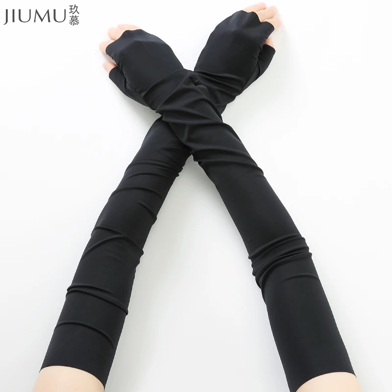 JIUMU 2 шт./компл. рукава руки женщины Защита от солнца УФ велосипед налокотники для