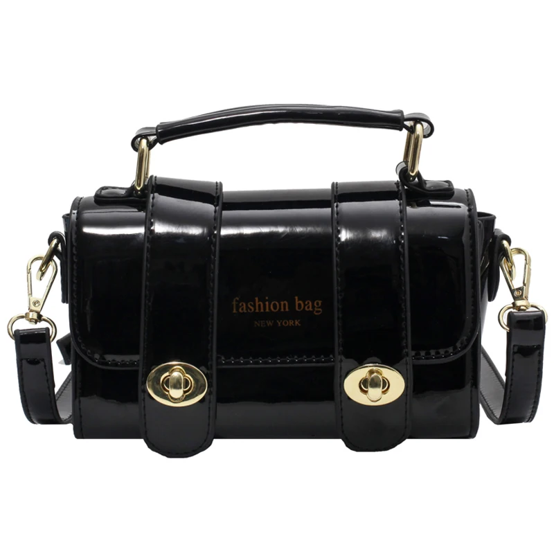 

Solid Color patent leather Shoulder Bags For Women 2021 Crossbody Bag Lady Small Handbags Trending Women's wallet