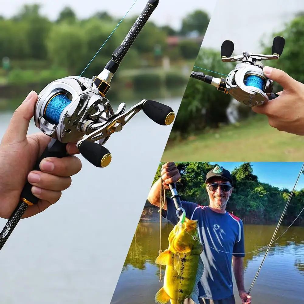 SOUGAYILANG BAITCAST ROD REEL COMBO PORTABLE 4 SECTION M POWER CASTING FISHING POLE WITH 11+1BB BAITCASTING KIT ON - ПЕРЕНОСНАЯ УДОЧКА С КАТУШКОЙ SOUGAYILANG BAITCAST, 4 СЕКЦИИ, С ИНСТРУКЦИЕЙ ПО БЕЙТКАСТИНГУ, МОЩНОСТЬ M, 11+1BB.
