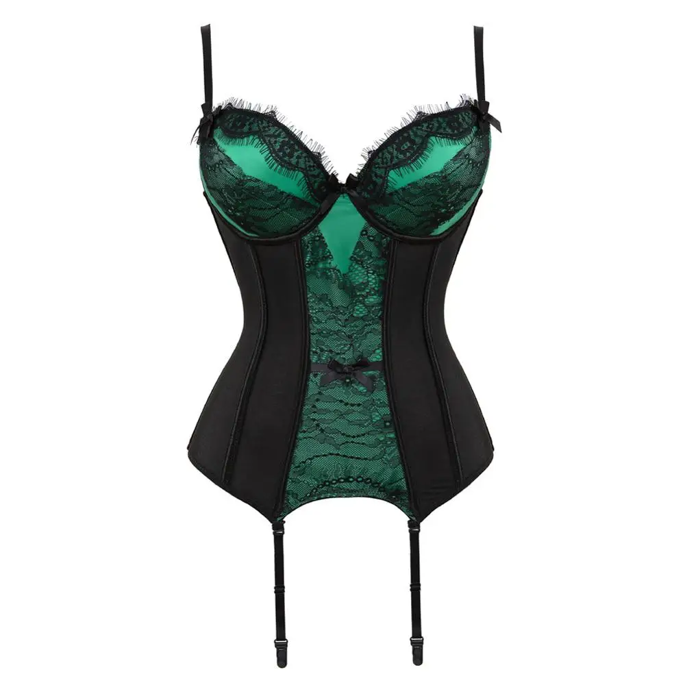 

Corset Women Basque Underwear Erotic Korse Transparent Lace Mesh Corset Top Sexy Lingerie Slim Waist Bustier Push Up Corselet