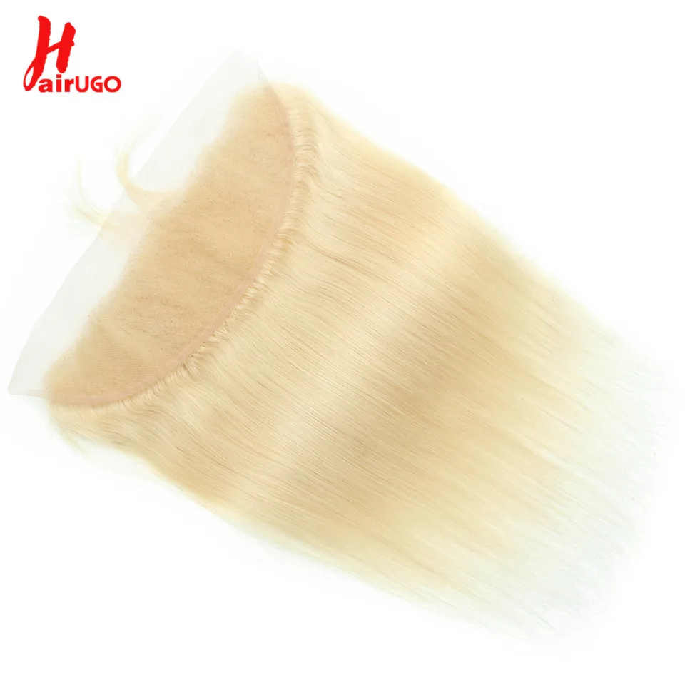 HairUGo Brazilian 613# Blonde Hair Lace Frontal 13X4 Lace Front With Baby Hair 100% Human Hair Remy Hair 13*4 Lace Front