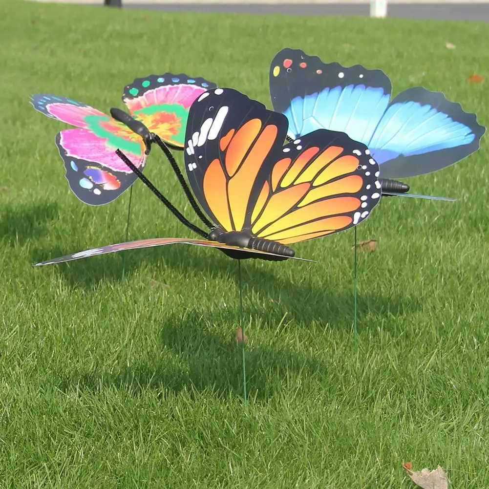 Искусственная бабочка 40 см садовая яркая ярких цветов украшение для сада