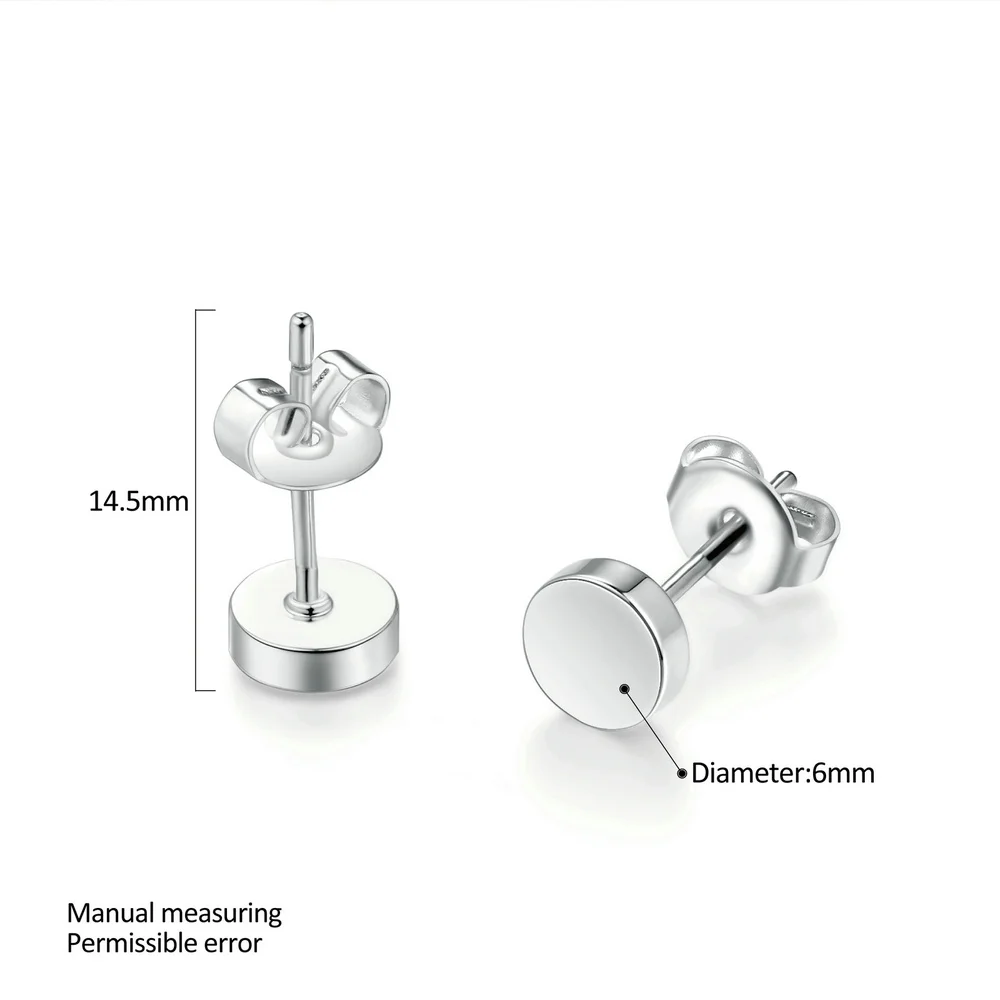 Классические маленькие серьги гвоздики для женщин и девочек простые