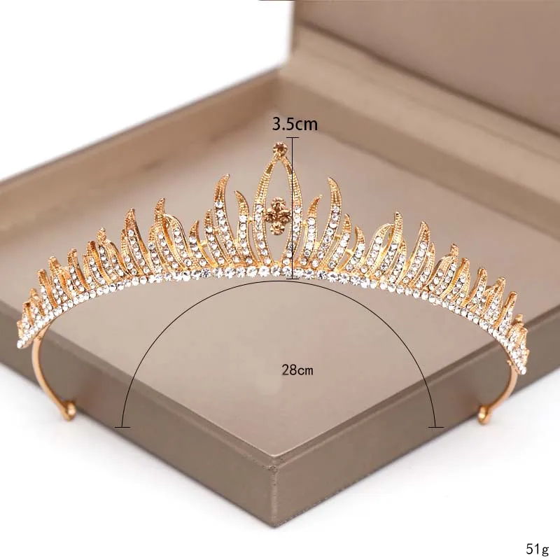 FORSEVEN великолепные ручной работы с украшением в виде кристаллов Стразы тиара