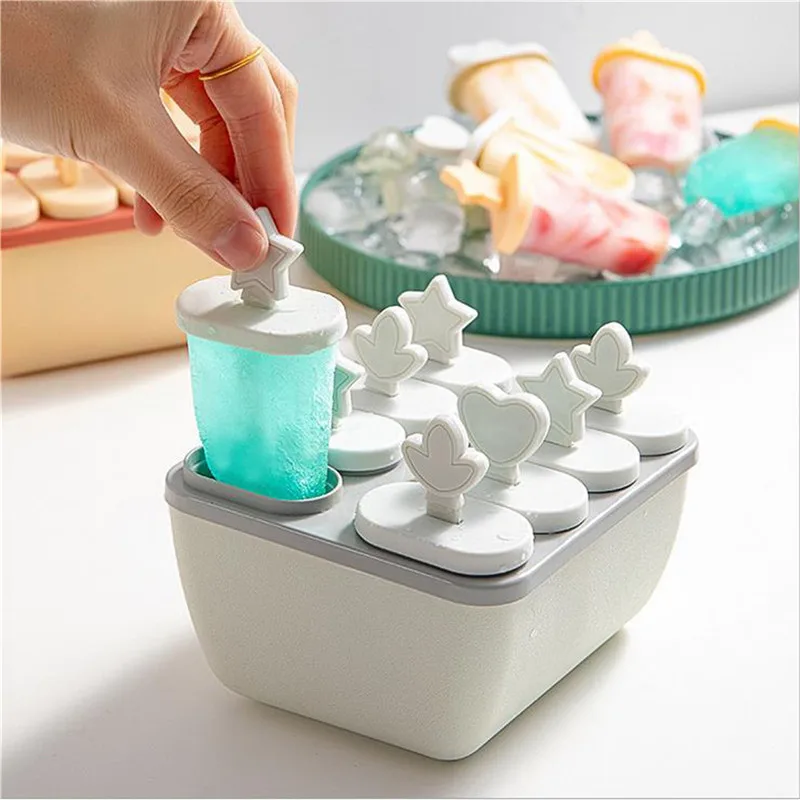 

DIY Ice Cream Mold Homemade Popsicle Molds Freezer Juice Big Size Ice Cube Tray Popsicle Barrel Maker Mould Tool