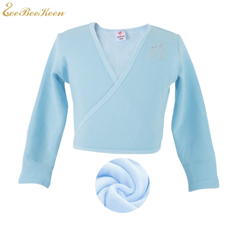 Детская осенне-зимняя Маленькая шаль детская танцевальная одежда топ с длинными