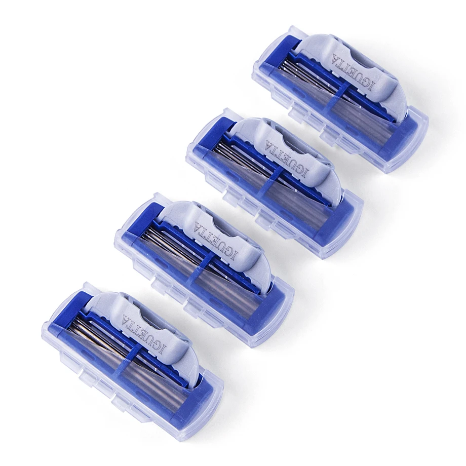 4 шт./упак.. Высококачественные бритвенные лезвия для мужчин кассеты ухода за