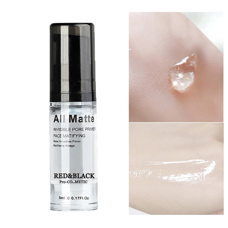 Красный и черный 2 шт. 5 мл пористая невидимая основа грунтовка HD Eye темное