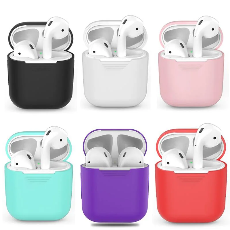 Мягкий силиконовый чехол для Apple Airpods противоударный гарнитура AirPods s ультра